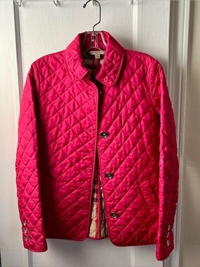 Burberry Quilted Pink Lightweight Jacket